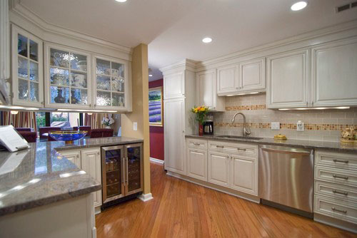 Kitchen with stainless appliances