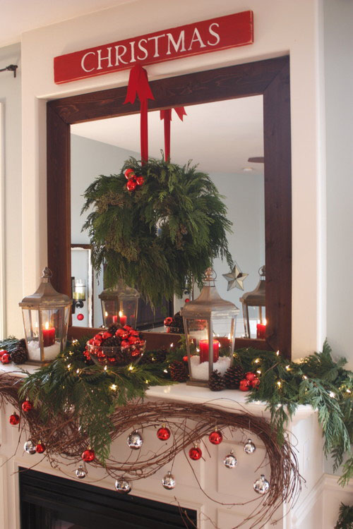 Decorative Holiday Fireplace Ideas to Match a Variety of Interior Styles
