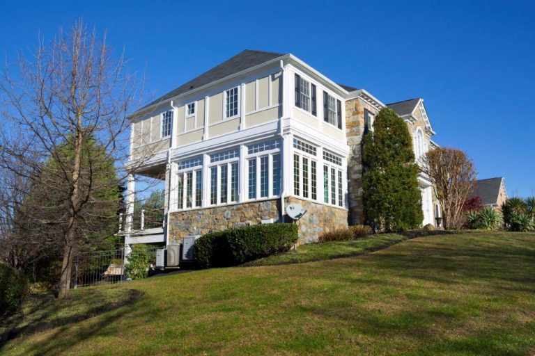 two story addition with porch on maryland home