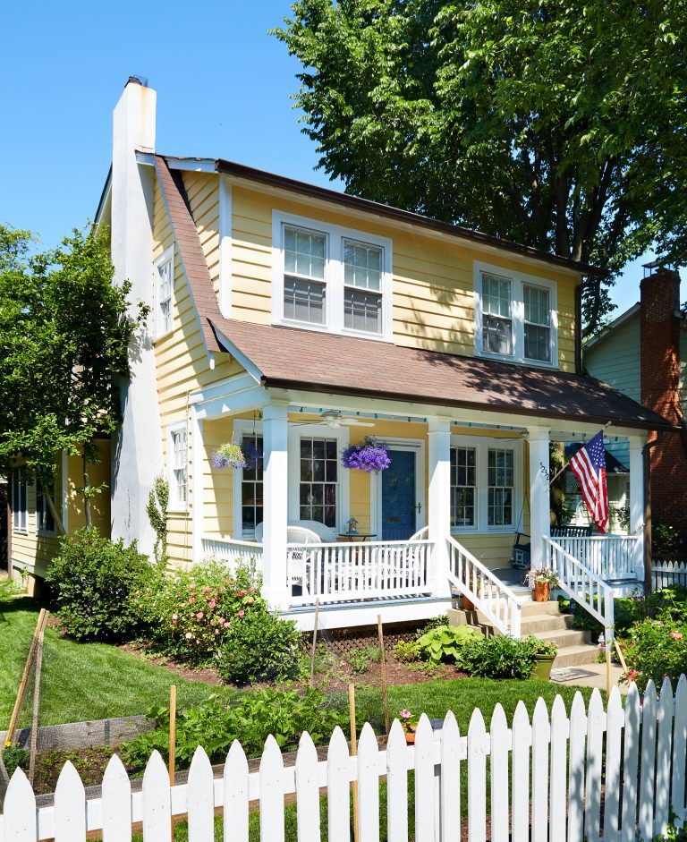 front and back porch renovation on DC home