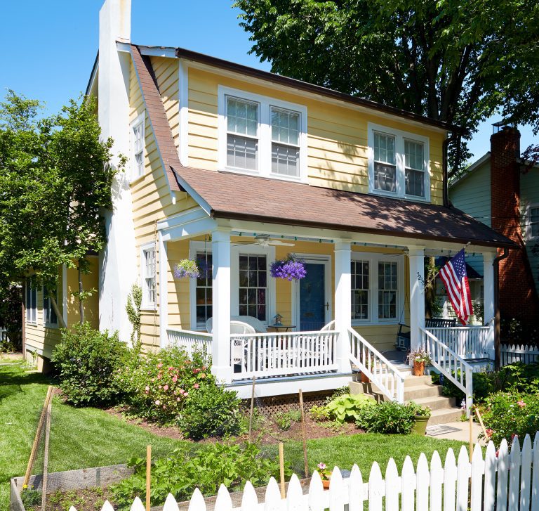 front and back porch renovation on DC home