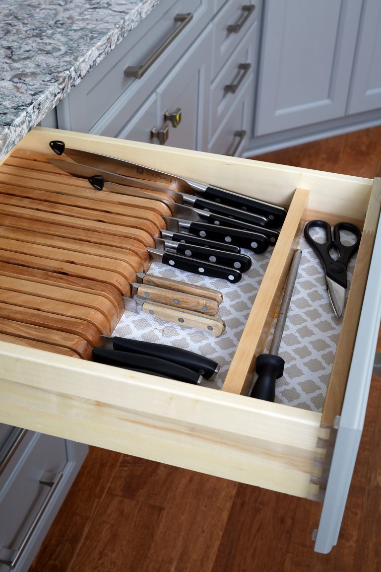kitchen knife drawer storage