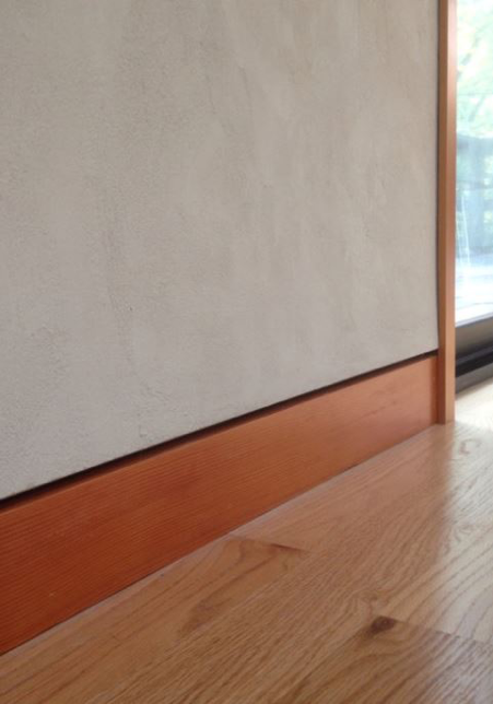 Wooden baseboard