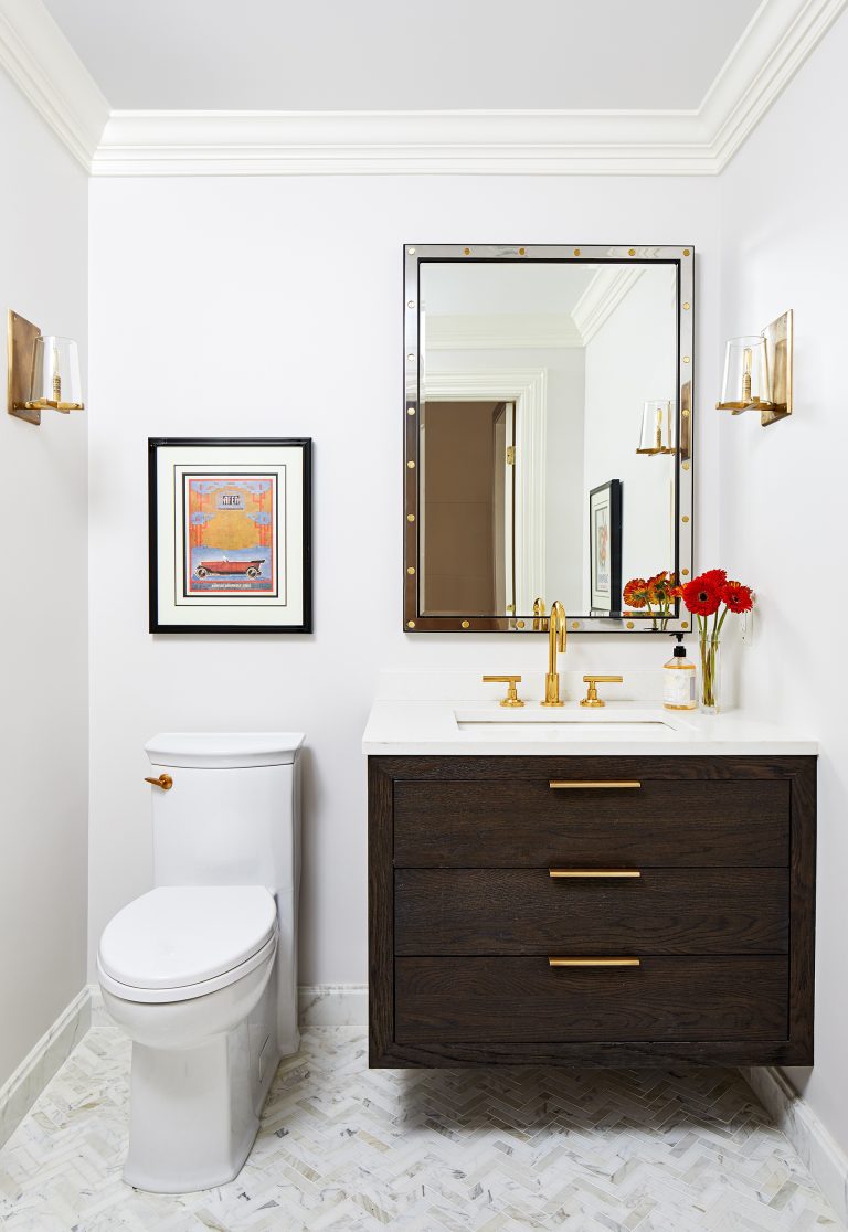 wall mount floating bathroom vanity with mirror