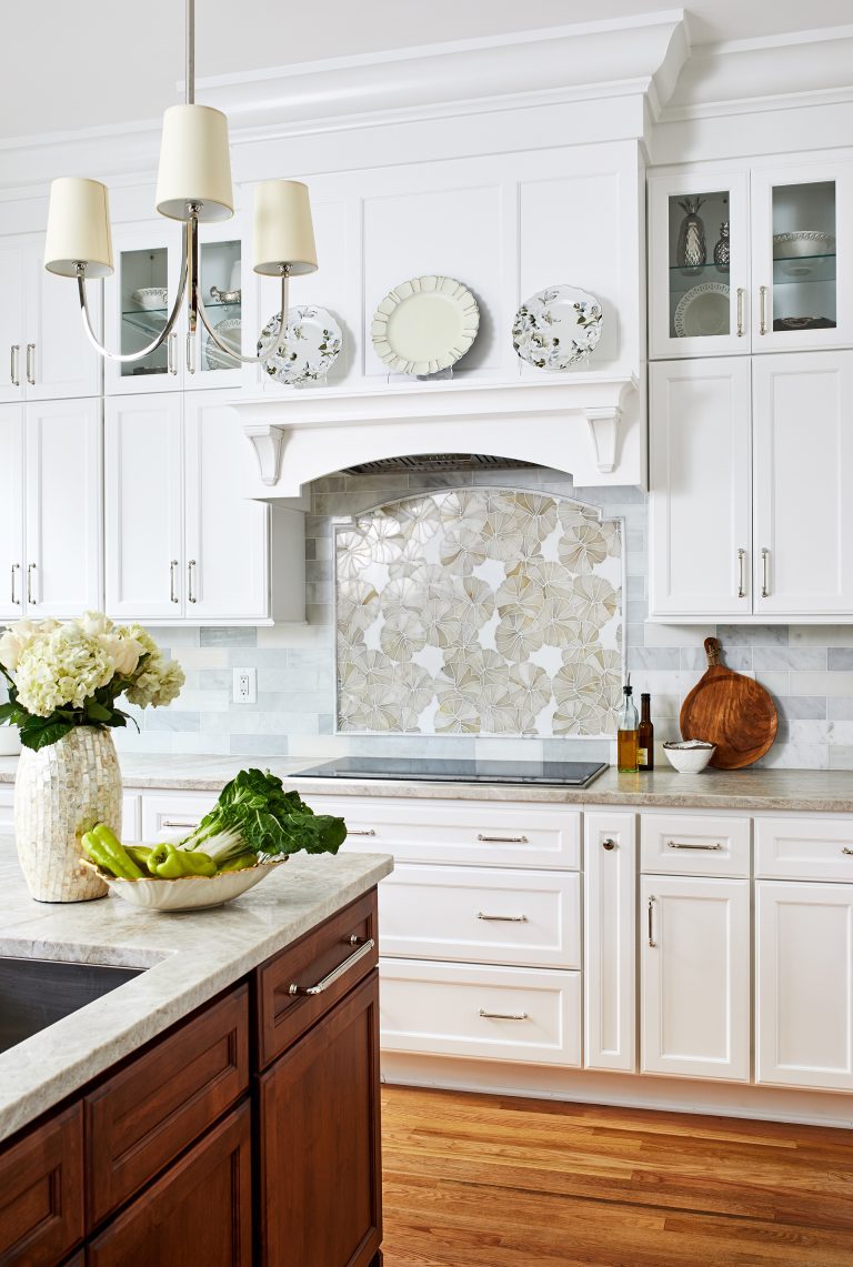 case remodeling kitchen white range hood with shelf above stovetop