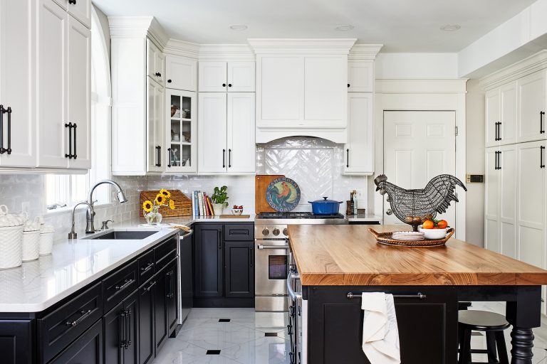 kitchen islands and butcher block top with two stools