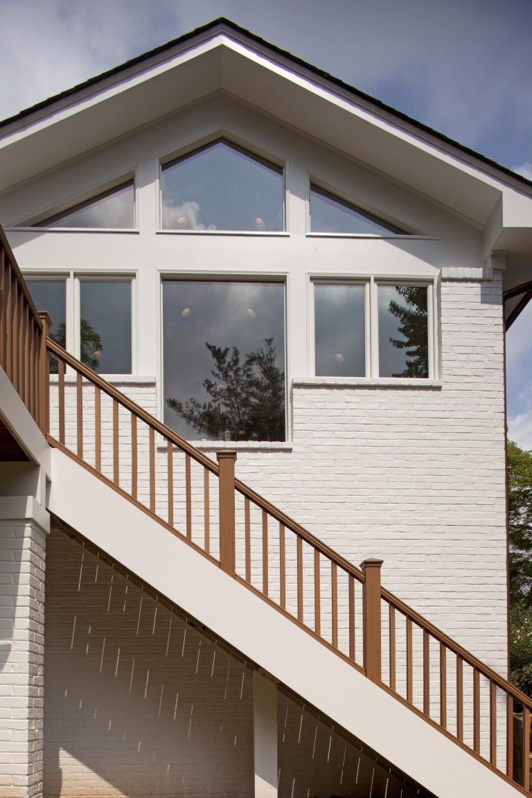 back deck addition second story stairs to yard