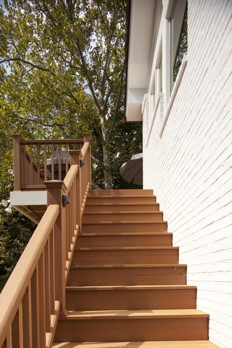 back deck addition second story stairs to yard