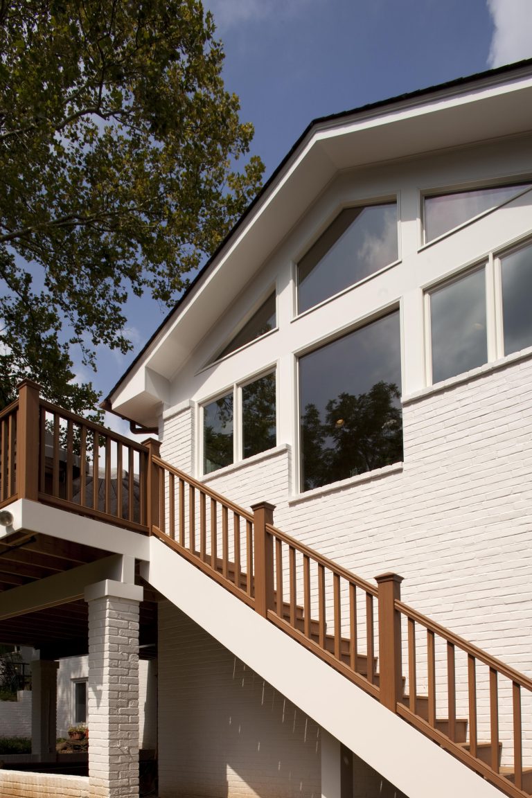 back deck addition second story stairs to yard