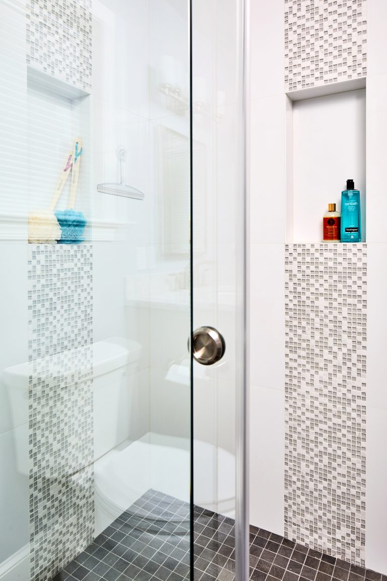 bathroom remodeling frame less sliding shower door with clear glass